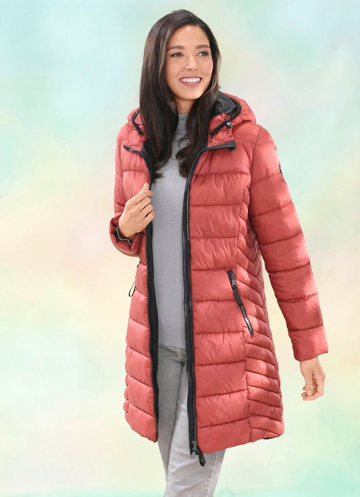 Funktions-Kurzmantel mit abnehmbarer Kapuze 