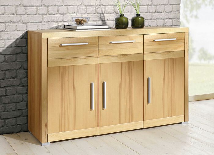 Kommode mit massiver Front KERNBUCHE