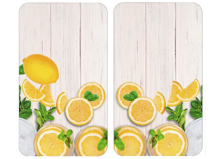 &laquo;WENKO&raquo; Herdabdeckplatte Zitrone 