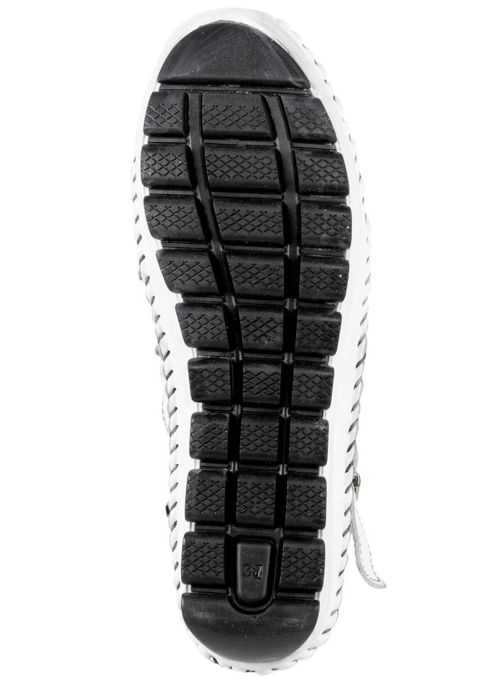 Gemini, sommerliche Damen-Boots, Weite G, mit herausnehmbarem Fussbett WEISS-SCHWARZ