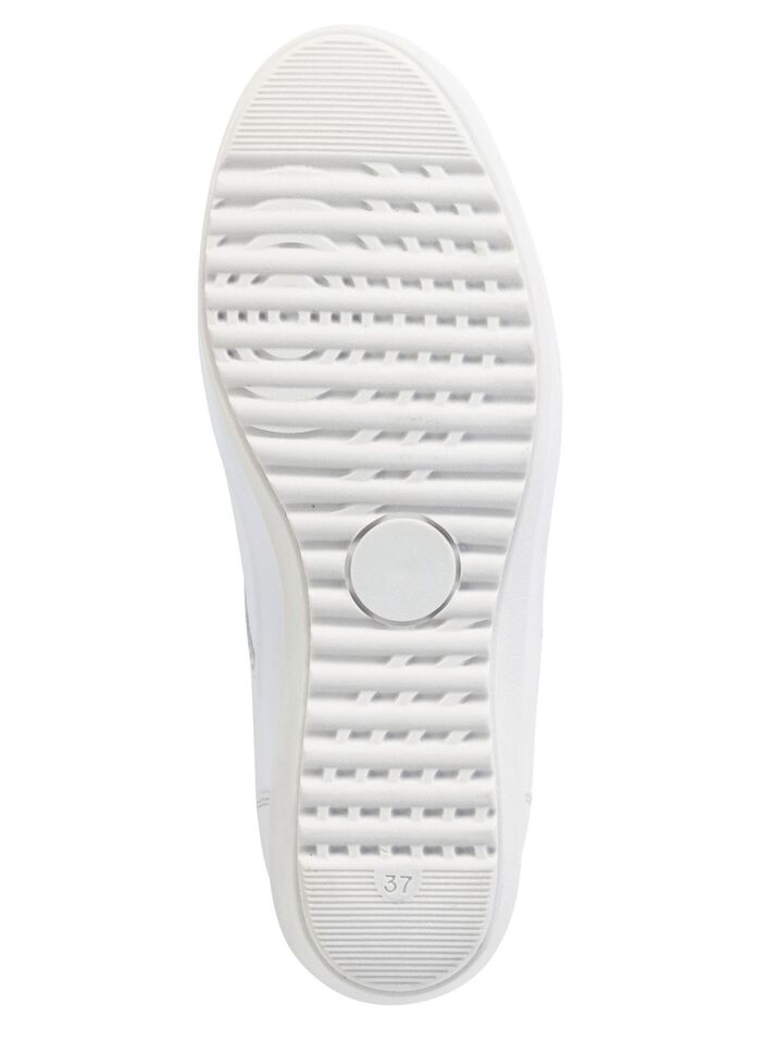 ELENA EDEN Slipper mit Zier-Knopf und Elastikeinsatz PERLGRAU