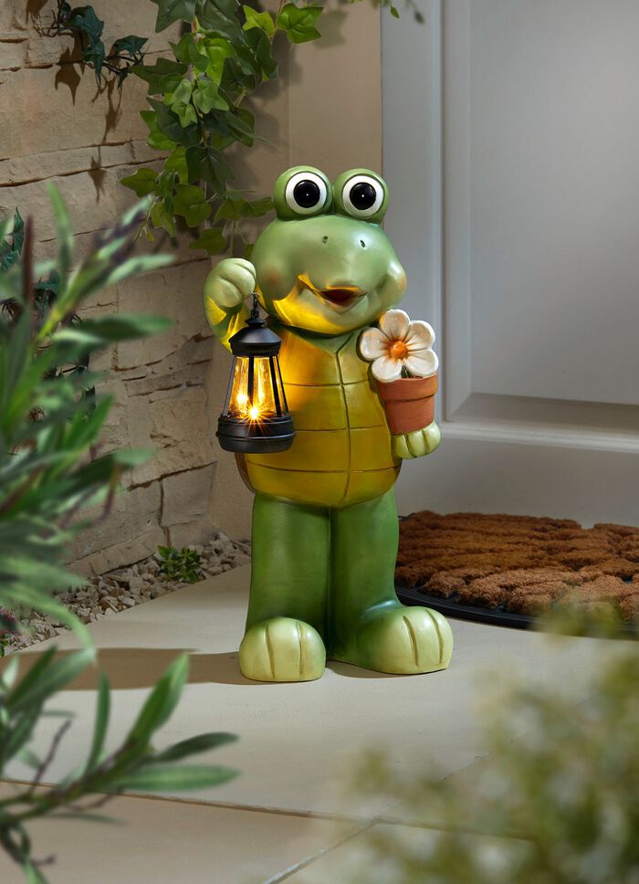Schildkröte mit Solarlaterne 