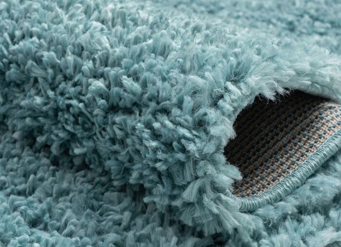 Traumhaft flauschige Br&uuml;cken und Teppiche in Shaggy-Qualit&auml;t HELLBLAU