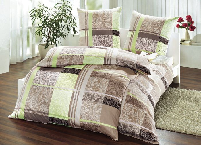 &laquo;MESANA&raquo; Bettw&auml;sche-Garnitur in verschiedenen Farben LIND