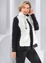 Fleecejacke im aktuellen Materialmix 