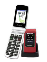 Olympia Style-Duo Klapphandy mit extra grosser Schrift ROT