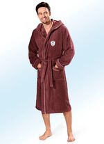 Bademantel mit Kapuze BORDEAUX