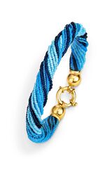 Armband mit Muranoglas in Blaut&ouml;nen 