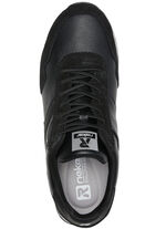 Schnür-Sneaker mit herausnehmbarem Textilfussbett SCHWARZ