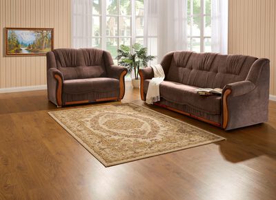 Polsterm&ouml;bel mit angenehmem, hochflorigem Stoffbezug 