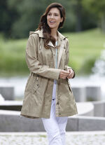 Longjacke mit abnehmbarer Kapuze KORK