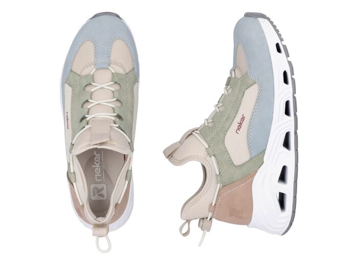 Rieker, stylische Damen-Boots, Weite G, mit herausnehmbarem Fussbett MULTICOLOR