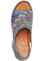 Gemini Sandalette mit raffinierten, bunten Flechtdurchz&uuml;gen 