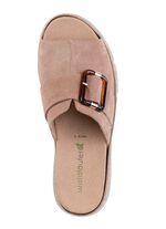 Waldl&auml;ufer Pantolette mit Zier-Schliesse SAND