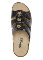 Gemini Pantolette mit verstellbaren Klettspangen SCHWARZ