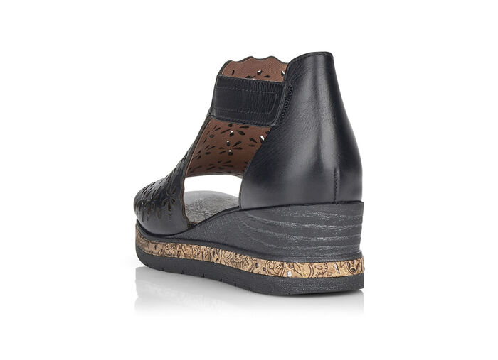 Sandale mit Klettverschluss SCHWARZ