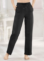 Bequeme Hose mit breitem Dehnbund SCHWARZ