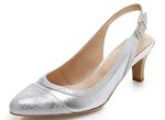 ELENA EDEN Sling-Pumps in edler Form SILBER