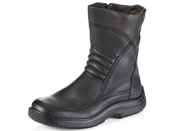 Stiefel mit Lammfellfutter SCHWARZ