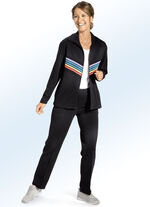 «Plantier»-Freizeitanzug mit Strickeinsätzen 