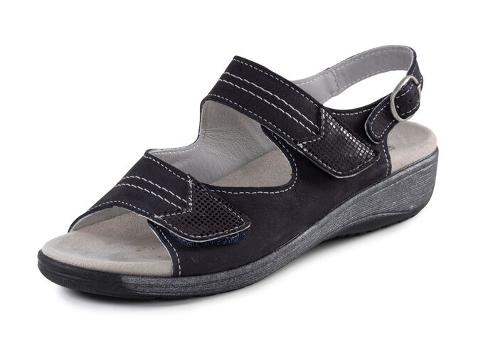 ELENA EDEN, bequeme Damen-Sandalen, Weite G, mit herausnehmbarem Fussbett 