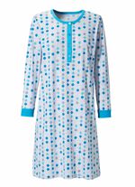 Zweierpack Nachthemden, Langarm mit Knopfleiste und B&uuml;ndchen 