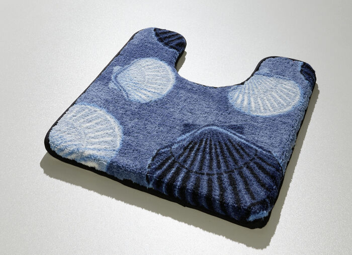 Badvorleger mit rutschhemmender Rückseite BLAU