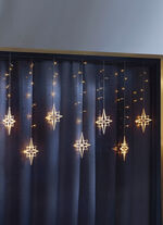 Lichtervorhang Sterne f&uuml;r den Innen- und Aussenbereich 