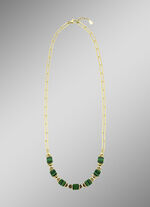 Eleganz trifft auf Moderne – Garnitur mit synth. Malachit 