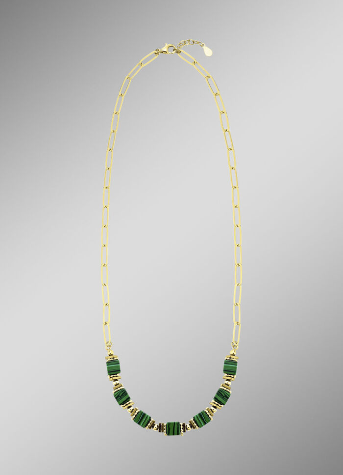 Eleganz trifft auf Moderne – Garnitur mit synth. Malachit 