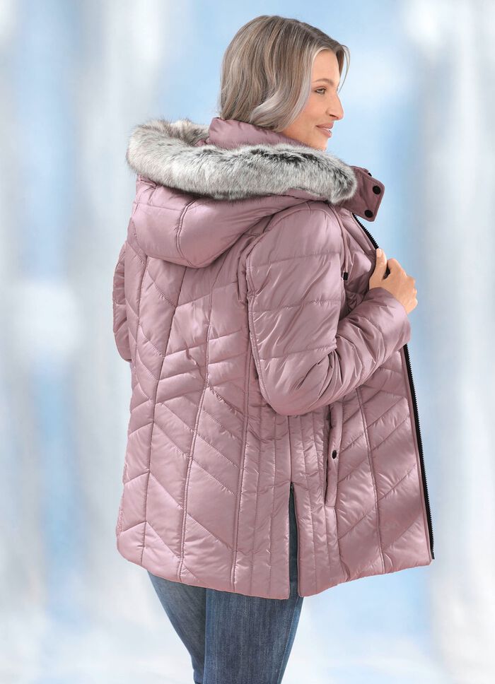 Jacke mit L&auml;ngssteppung seitlich 