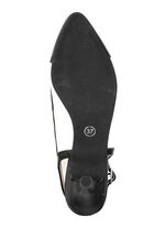 Andrea Conti, schicke Damen-Slingpumps, mit Gummizug SCHWARZ-WEISS