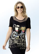 Longshirt mit interessantem Motiv-Druck 