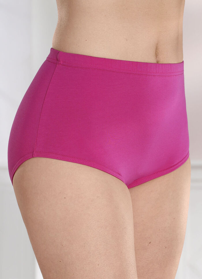 Fünferpack Slips mit Gummizug FUCHSIA