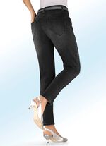 5-Pocket-Jeans mit Perlen- und Schmucksteinbesatz 