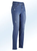 Knöchellange Jeans in 5-Pocket-Form JEANSBLAU