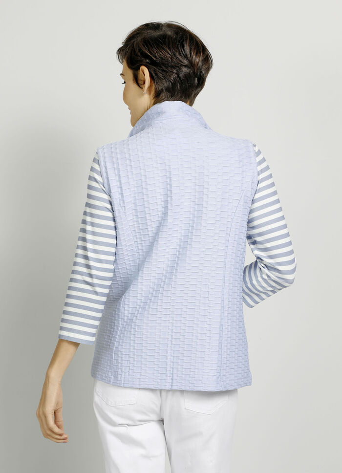 Shirtweste mit Stehkragen 