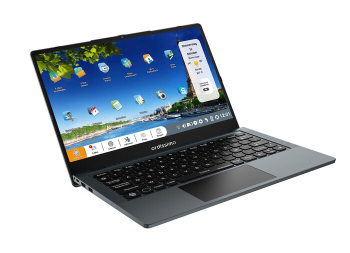 Ordissimo Notebook Agathe 4 mit leicht bedienbarem Betriebssystem 