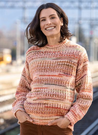 Pullover in Grobstrick 