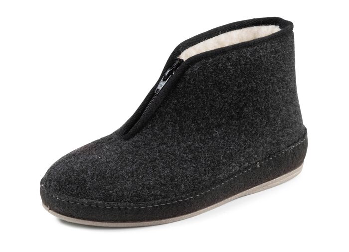 Textil-Stiefelette mit praktischem Reissverschluss 