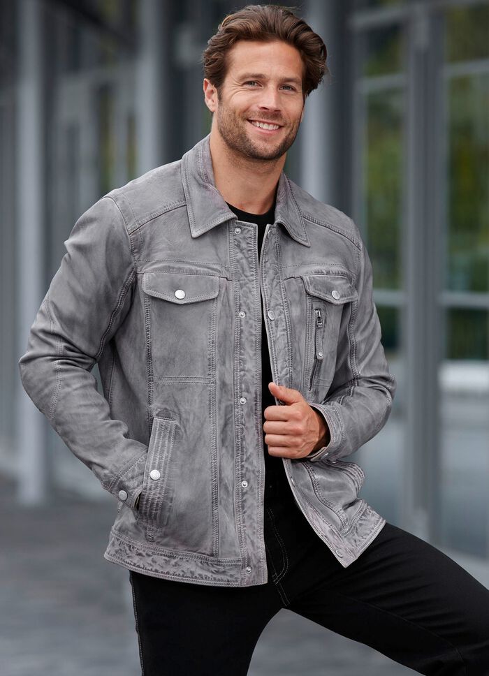 Lederkurzjacke von &laquo;Jilani&raquo; 