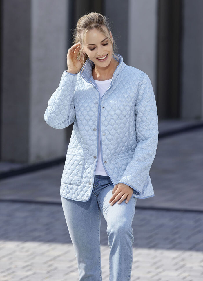Wendejacke mit Knopfleiste HIMMELBLAU/HIMMELBLAU-WEISS