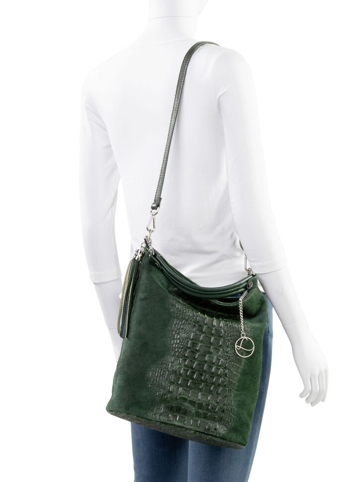 Laurina Tasche aus Kalb-Veloursleder  TANNE