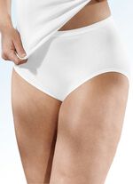 Dreierpack Speidel Slips mit elastischen Abschlüssen 2X RUBINROT, 1X WEISS