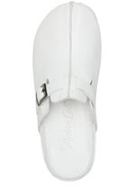 Andrea Conti Clog aus weichem Nappaleder WEISS