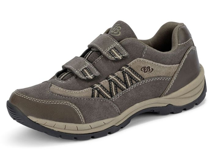 Sportliche Herren-Slipper, mit herausnehmbarem Fussbett TABAK-TAUPE