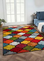 Br&uuml;cken und Teppiche mit abstraktem Muster 