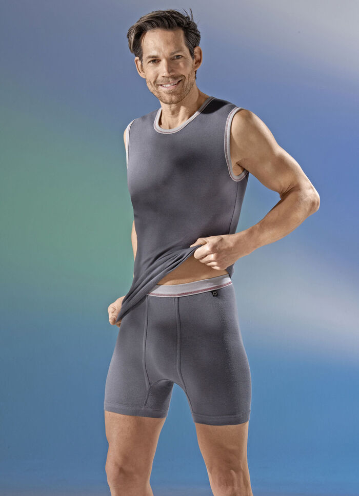 Pfeilring, Dreierpack Unterhosen aus Feinripp, grafit 