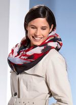 Loop-Schal mit Fantasiedessin 