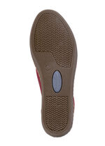 Andrea Conti Slipper mit Knitter-Effekt RUBINROT